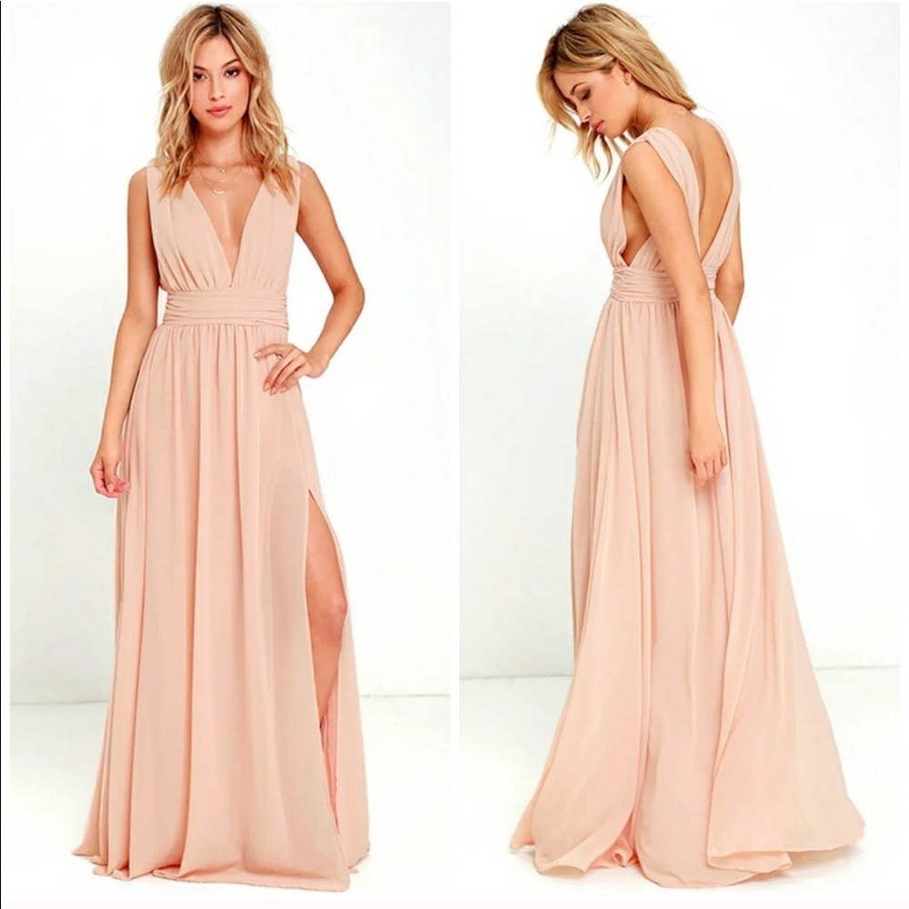 Lulus blush dress